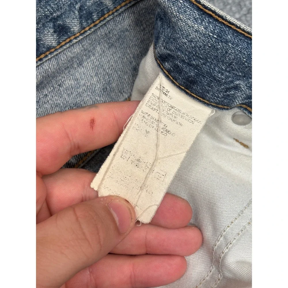 Vintage Tommy Hilfiger Carpenter Jeans Mens 34x32 Blue Denim Cargo Relaxed‎ Fit
